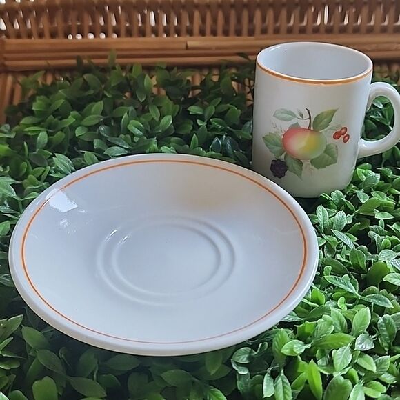 Porcelana Veracruz Demitasse Teacup & Saucer Made In Brazil - Picture 3 of 4